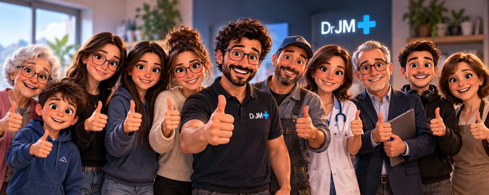Clients de tous âges satisfaits de l'accompagnement informatique Docteur JM à domicile, à Gap