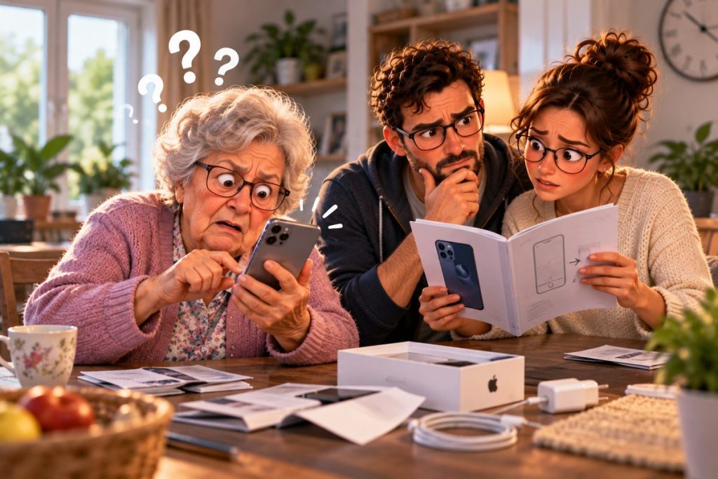 Smartphone simple pour un senior — configuration et aide informatique à domicile à Gap