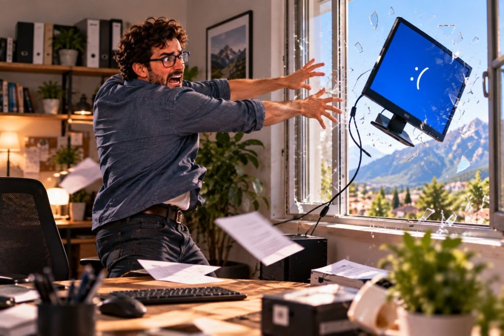 Écran bleu qui revient sans cesse — diagnostic et dépannage informatique à domicile à Gap.