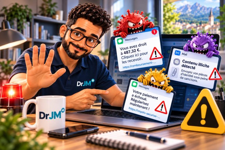 Conseils et astuces informatique — Impôts 2026 : reconnaître une arnaque par SMS ou mail